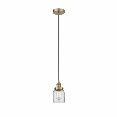 Bell - 1 Light Cord Hung Mini Pendant In Modern Style-9.5 Inches Tall and 5 Inches Wide