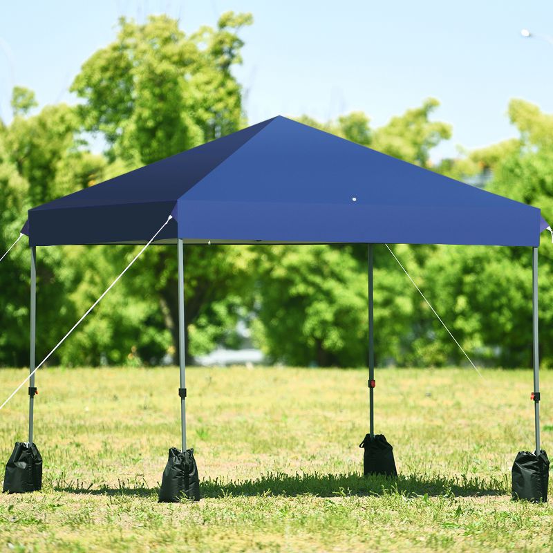 Tangkula 8x8 FT Pop up Canopy Tent Shelter Wheeled Carry Bag 4 Canopy Sand Bag, 2 of 10