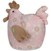 Northlight 8" Floral Easter Hen Spring Decoration - Pink/Brown - 4 of 4