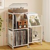 MOEPISY Record Player Stand, Record Player Table with Vinyl Storage Holds up to 300+ Albums - 2 of 4