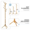 OSTO Multi-Purpose Wooden Freestanding Coat Rack with 6 Hooks and 3 Adjustable Sizes; No Tools Required - 3 of 4