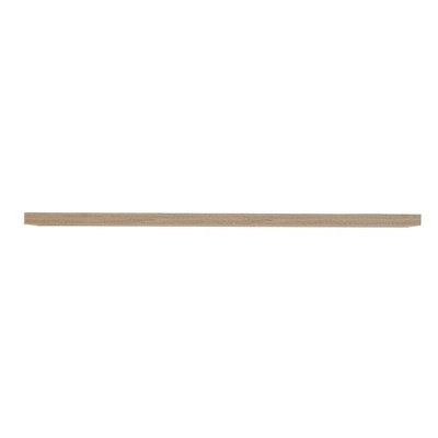 InPlace 60" x 8" Floating Shelf Wall Mounted Hidden Brackets Driftwood Gray: Modern PVC Smooth Finish, MDF Frame