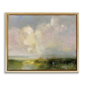 Stupell Industries Abstract Clouds Painting Floating Frame Canvas Art - 1 of 4