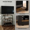 23" TV Stand for 28" TVs with Adjustable Shelves and Extension Lead Holder, Small Entertainment Center Table with Storage for Living Room - 3 of 4