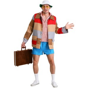 HalloweenCostumes.com Medium  Men  Fear and Loathing in Las Vegas Raoul Duke Deluxe Costume, Blue/Brown/Red - 1 of 4