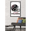 Trends International NFL Atlanta Falcons - Drip Helmet 20 Framed Wall Poster Prints - 2 of 4
