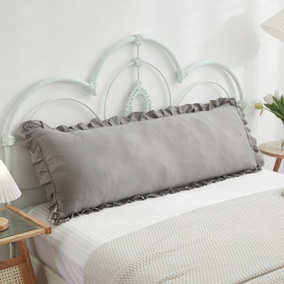 Reversible Pillow Cover – Soft Shabby Chic Ruffled Pillowcases, Wrinkle Resistant, Envelope Closure, Queen/King/Body