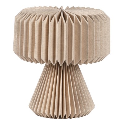 JONATHAN Y Zelda 12.8" Modern Art Deco Paper Pleated Shade Accent LED Table Lamp