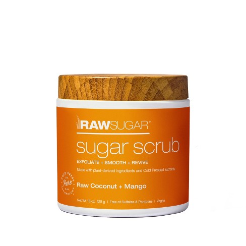 Raw Sugar Raw Coconut + Mango Sugar Scrubs - 15oz - image 1 of 4