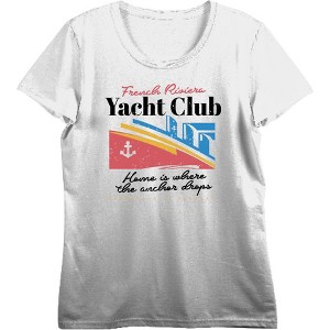 French Riviera Yacht Club Women's Crop Tee - 1 of 3