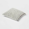 Woven Boucle Square Throw Pillow with Exposed Zipper - Threshold™ - image 3 of 4
