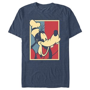 Men's Mickey & Friends Red White and Goofy T-Shirt - 1 of 4