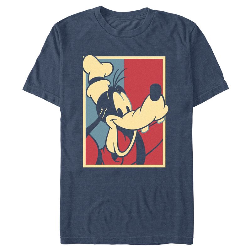 Men's Mickey & Friends Red White and Goofy T-Shirt, 1 of 5