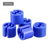 Unique Bargains Fit 0.14 Inch Rod Clothes Hanger Color Coding Markers Blank Tags 150 Pcs - 3 of 3