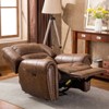 Bestier Electric Recliner Chair with Breathable Bonded Leather, Classic Single Sofa Home Theater Reclining Seating with USB Port, Comfortable Armrest - 2 of 4