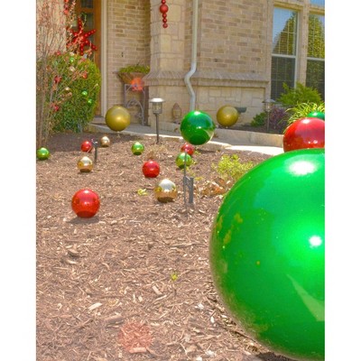 Red Sparkle Shatterproof Plastic 4" Round Ornaments Set