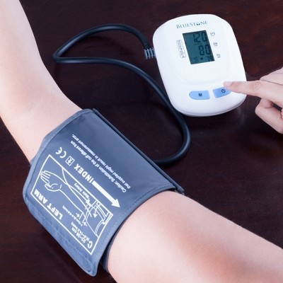 Fleming Supply Adult Electronic Blood Pressure Cuff With Digital LCD Display For Tracking Personal Heart Health