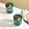 Twine Malachite Optic Glass Tumblers, Stackable Drinking Glasses, Perfect for Cocktails, Mocktails, Iced Coffee, 10 oz, Set of 2, Green - 2 of 4