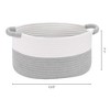 REGALWOVEN 2 Pack Woven Handles Shelf Closet Storage Basket - 2 of 4