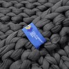Handmade Chunky-Knit Weighted Blanket, 100% Cotton No Fillers, All-Season Soft & Calming by California Design Den - 4 of 4