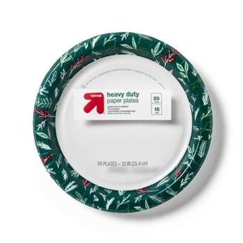 Holiday Disposable Dinnerware Plate 10" - Botanical - 20ct - up & up™
