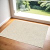 3' X 5' Ivory Shag Hand Tufted Area Rug - 2 of 4