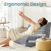 EROMMY Bean Bag Chair Togo Sofa, 28D Memory Foam, Easy Cleaning and Portable, Premium Faux Leather, Lightweight Floor Couch for Living Room, Bedroom - 4 of 4