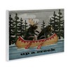 Stupell Industries Up A Creek Woodland Cabin Canoe Wall Plaque Art - 2 of 4