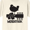 Woodstock Bird On Guitar Crew Neck Short Sleeve Natural Men's T-shirt - 2 of 3