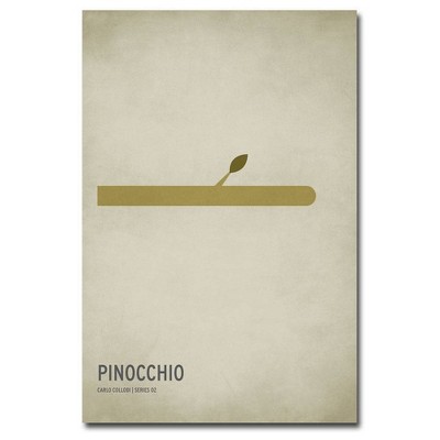 16" x 24" Pinocchio by Christian Jackson - Trademark Fine Art