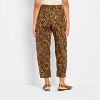 Women's Mid-Rise Barrel Leg Jeans - Future Collective Brown Leopard Print - 2 of 3