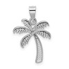 Black Bow Jewelry 14k White Gold Palm Tree Pendant, 14 x 22mm - 3 of 4