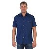 Gioberti Men's Casual Western Solid Short Sleeve Shirt With Pearl Snaps - 2 of 4
