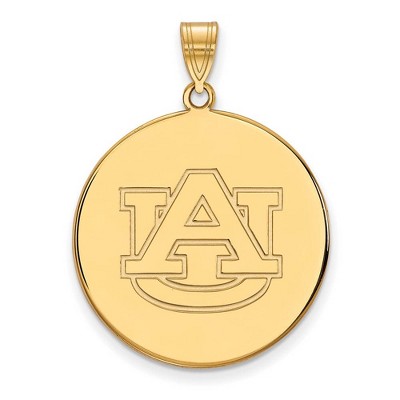 Black Bow Jewelry 14k Yellow Gold Auburn Tigers NCAA Extra Large Pendant