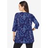 Jessica London Women's Plus Size Stretch Knit Swing Tunic - 3 of 4