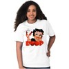 Women's Vintage Betty Boop Cartoon Cherry Graphic T Shirt Tees Brisco Brands - 4 of 4