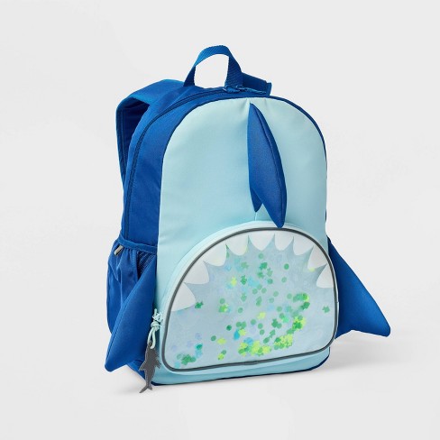 Blue shark backpack best sale