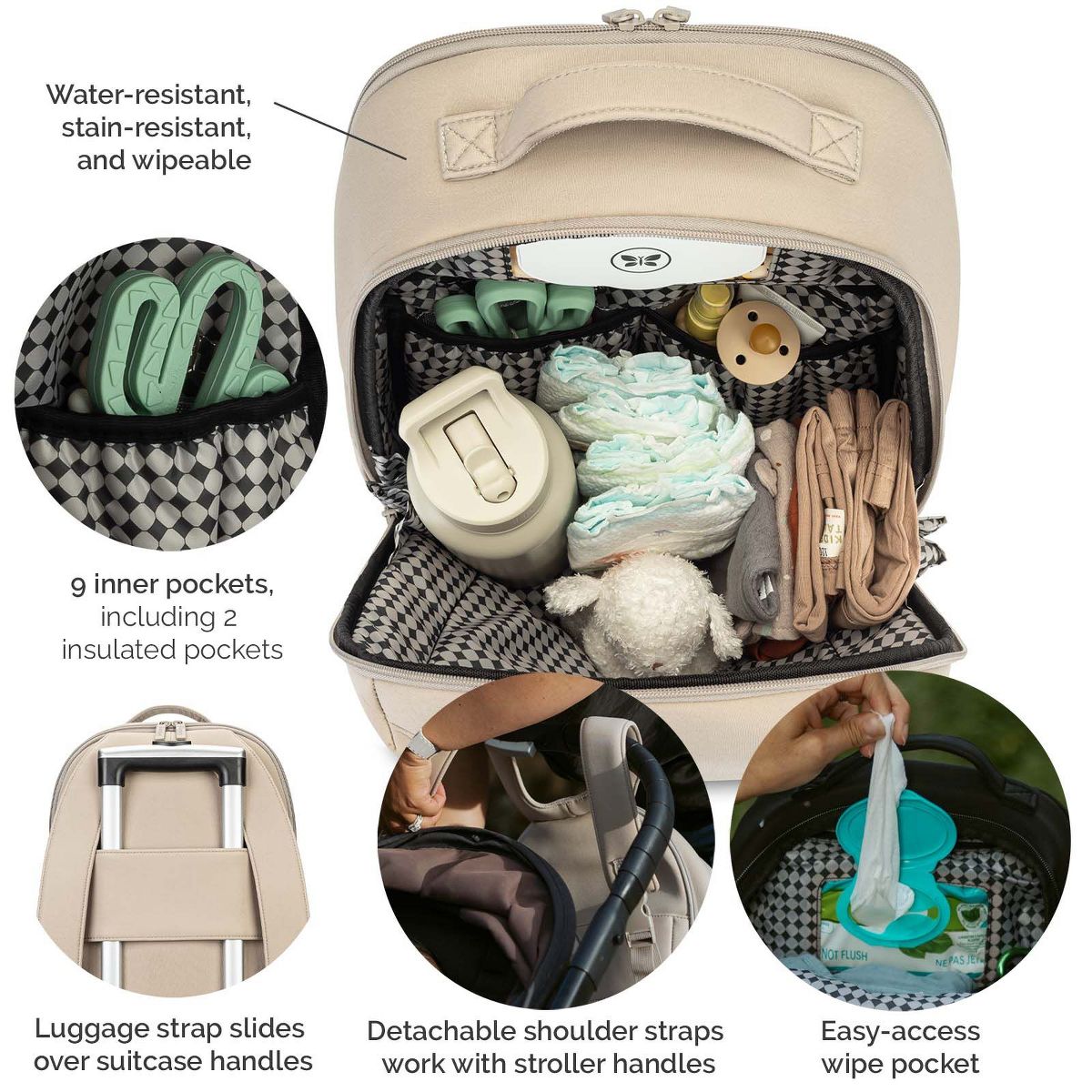 Parker Baby Co. Drift Neoprene Diaper Backpack - thumbnail 3