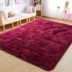 LOVEVOOK Rugs for Living Room, Fluffy Area Rugs for Bedroom, Soft Carpet Shag Kids Room Rug, Non-Slip Rugs Indoor - 1 of 4