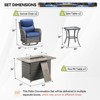 Gymojoy  Outdoor 5 Inch Swivel Chairs Glider Chairs with Fire Pit Table - 2 of 4
