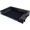 ProX ATA Flight Style Wheel Road Case For RANE Four DJ Controller with 1U Rack Space - All Black Black - 4 of 4