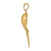 Black Bow Jewelry 14k Yellow Gold Moveable Horseshoe Crab Pendant - 2 of 4