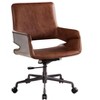 TiramisuBest Vintage Genuine Leather Swivel Office Chair: 360¡ã Rotation, Adjustable Height, Padded - 2 of 4