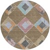 Brown Mauve And Charcoal Geometric Washable Indoor Outdoor Area Rug - 4 of 4