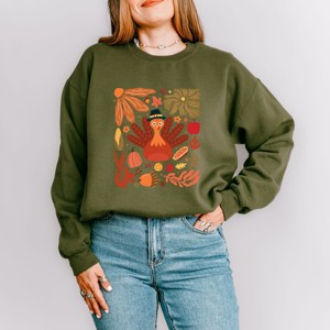 Simply Sage Market Turkey Boho Sweatshirt - 1 of 4
