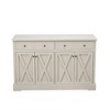 Dexmalle Vintage White Sideboard with Two Drawers and Four Doors - 2 of 4