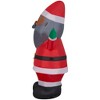 Gemmy Christmas Airblown Inflatable Santa, 4 ft Tall, Multi - 4 of 4