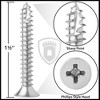 Cauldham  #9 x 1-1/2 Inch Wood Screwsh for Door Hinges - 25 pack - 4 of 4