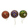 Kurt Adler 80MM Glass Red, Green and Blue Jewel 6-Piece Ball Ornament Set - 3 of 4