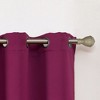 Kate Aurora Set of 2 Thermal Room Darkening Grommet Top Curtains For Small Windows - 63 in. Long - Berry - 3 of 3